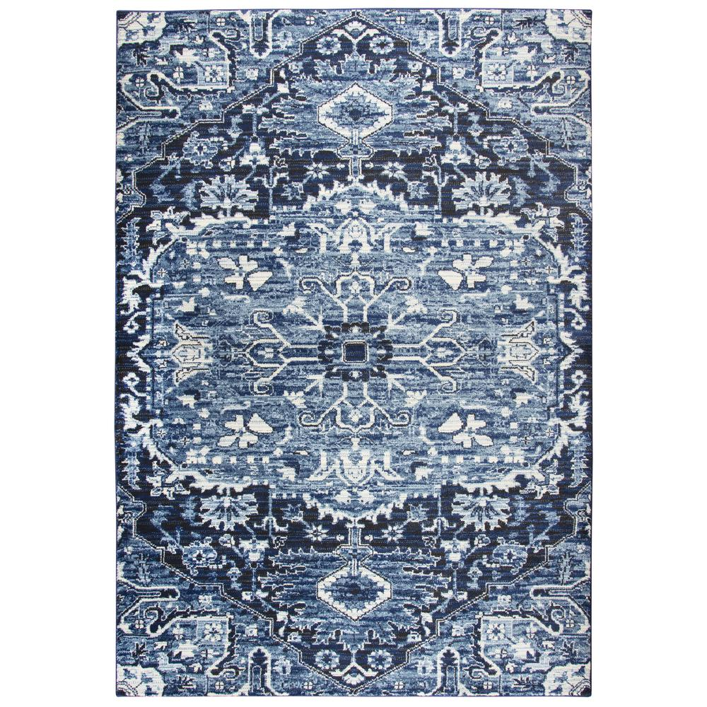 Start2Finish 7x10 machine-made rectangle rug with geometric pattern, ideal for living rooms or bedrooms.