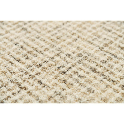 Hand tufted wool rug with loop pile in 5x8 size, featuring a textured design, by Start2Finish.