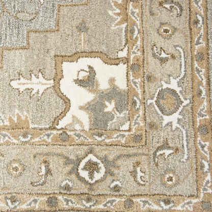 Start2Finish 5x8 hand-tufted rectangle rug with intricate pattern and plush texture, perfect for living room or bedroom decor.