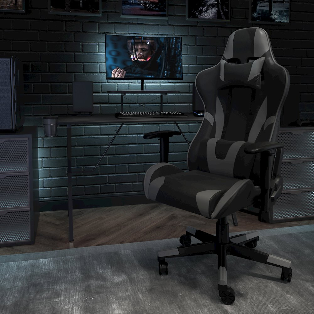 Start2Finish X30 gaming chair with racing design, adjustable backrest, and cushioned seat for comfortable office or computer use.