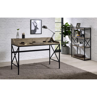Start2Finish Corday desk with USB port, featuring a modern wooden office desk with integrated charging ports and workspace.