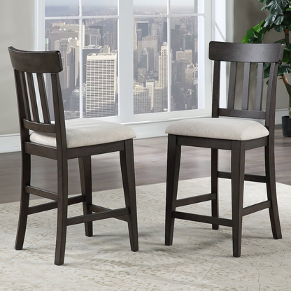 Napa 7-piece counter height dining set by Start2Finish with a wooden table and matching chairs, ideal for casual dining spaces.