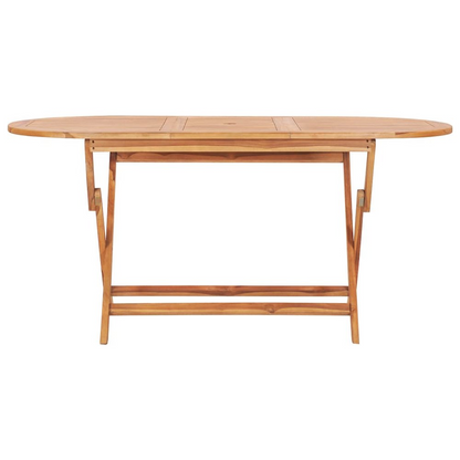 Natural teak garden table and chairs from Start2Finish, outdoor furniture set with a sturdy table and matching chairs.