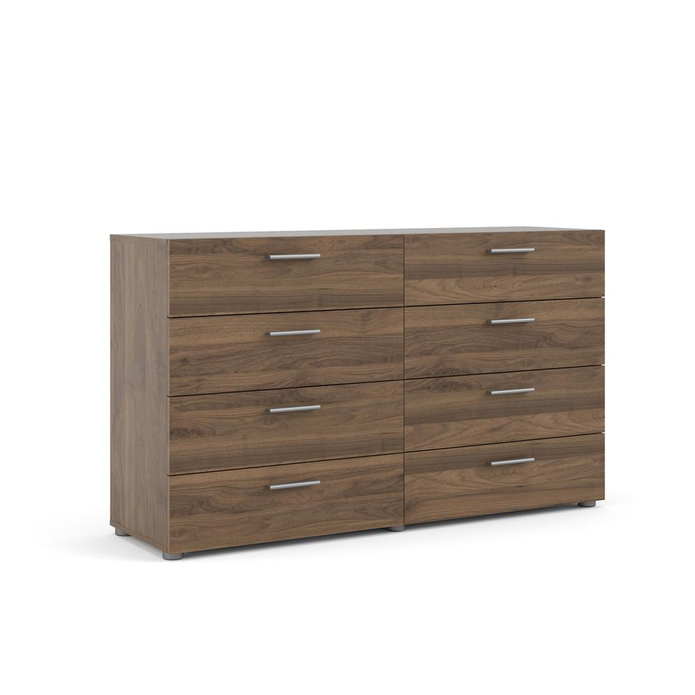 Austin 8-drawer walnut double dresser by Start2Finish showing sleek wood finish and spacious storage drawers