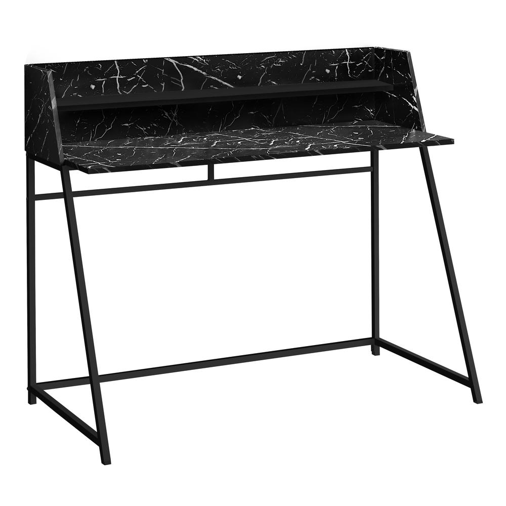 Start2Finish computer desk for home office with laptop space and storage shelves, 48-inch size, modern design