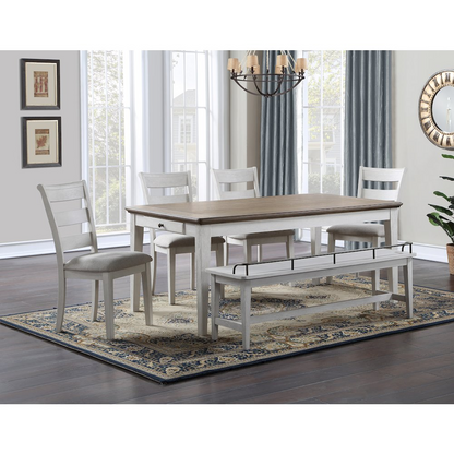 Start2Finish Pendleton dining table with a polished wooden surface and sturdy legs, ideal for modern dining rooms.