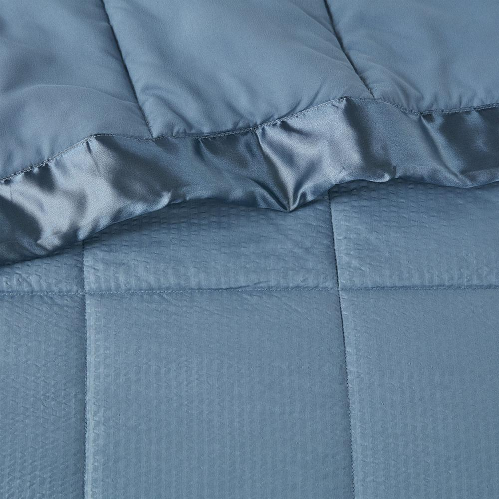Start2Finish oversized down alternative bedding blanket with satin trim, plush and warm for a cozy bedroom accessory.