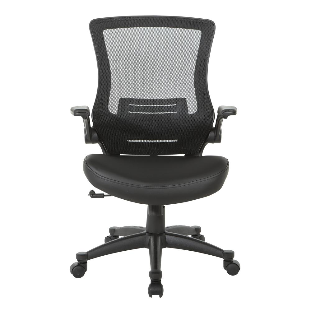 Start2Finish black faux leather manager&