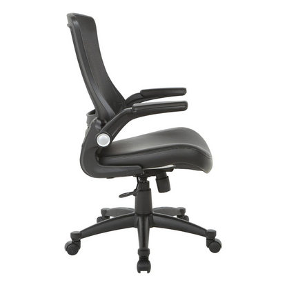 Start2Finish black faux leather manager&