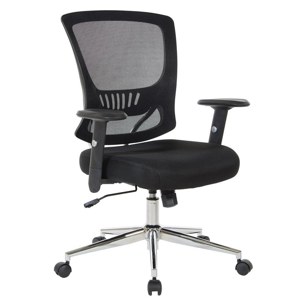 Start2Finish mesh back and seat locking tilt task chair with chrome base, ergonomic office furniture for comfort and support.