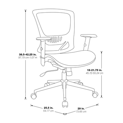 Start2Finish mesh back and seat locking tilt task chair with chrome base, ergonomic office furniture for comfort and support