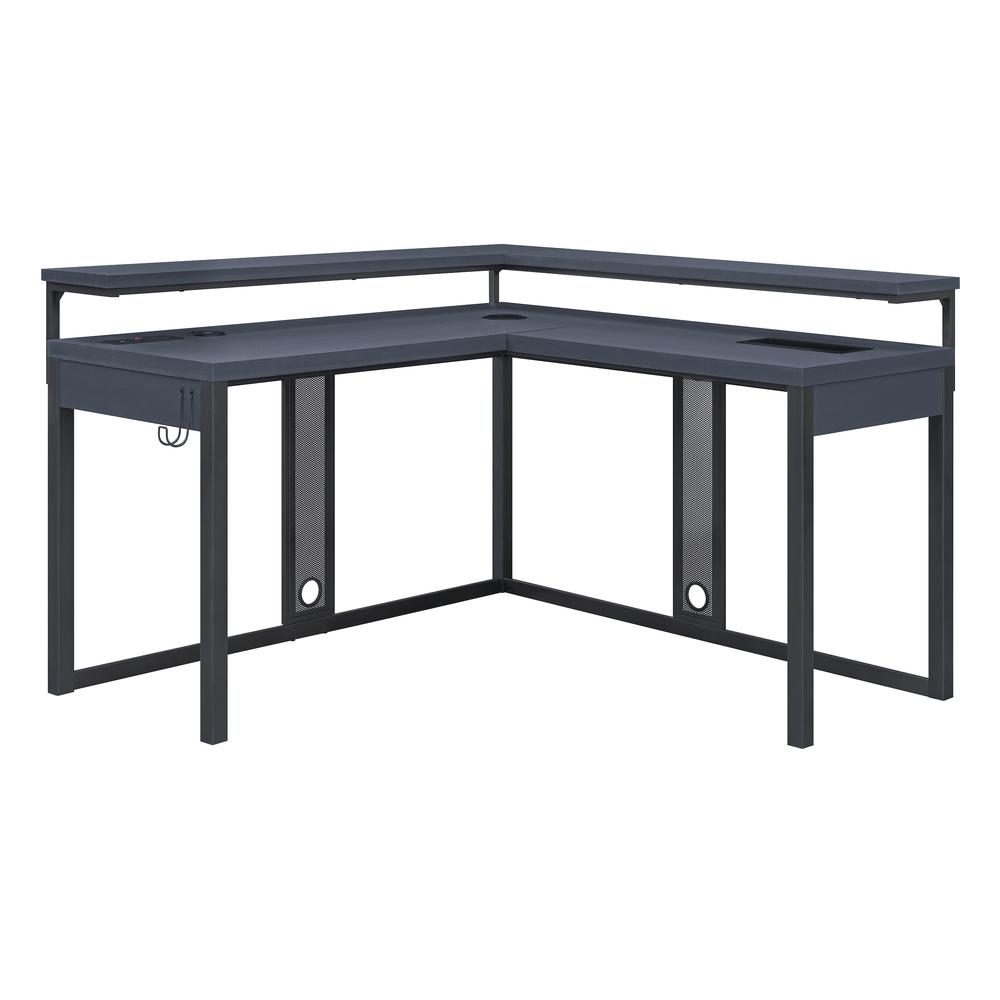 Start2Finish Loadout L-Shape Gaming Desk with spacious surface and modern design, ideal for gaming and workstation setups.