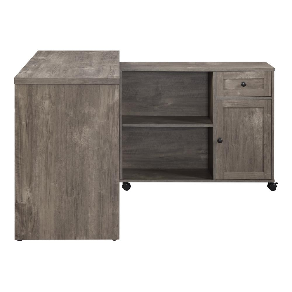 Start2Finish Waverly Work Station in Scottish Alder finish, modern office furniture with spacious desktop and storage compartments.