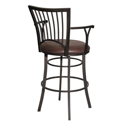 Start2Finish Bayview Swivel Barstool with wooden seat and metal base, featuring a modern design and adjustable height.