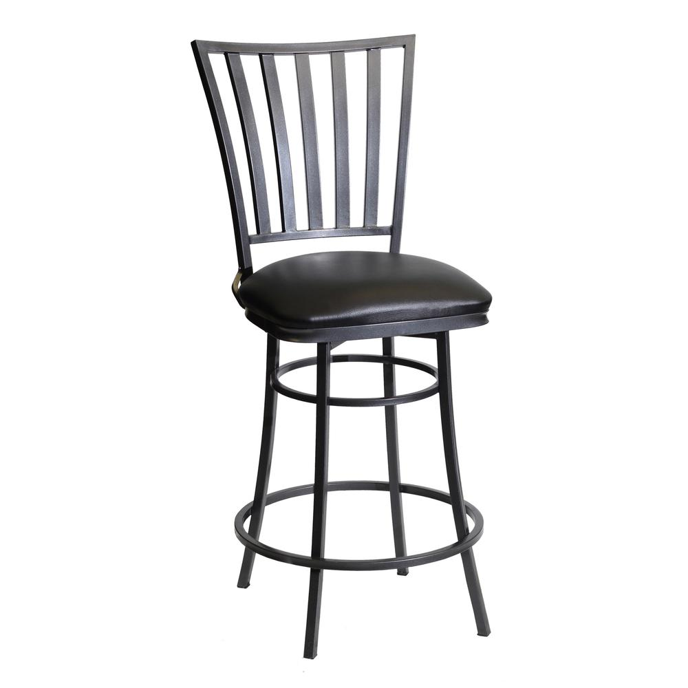 Stellan swivel counter stool by Start2Finish featuring a wooden seat and metal base with a modern, adjustable design.