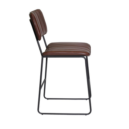 Start2Finish Tribeca Counter Stool with wooden legs and upholstered seat, designed for kitchen or bar area seating.