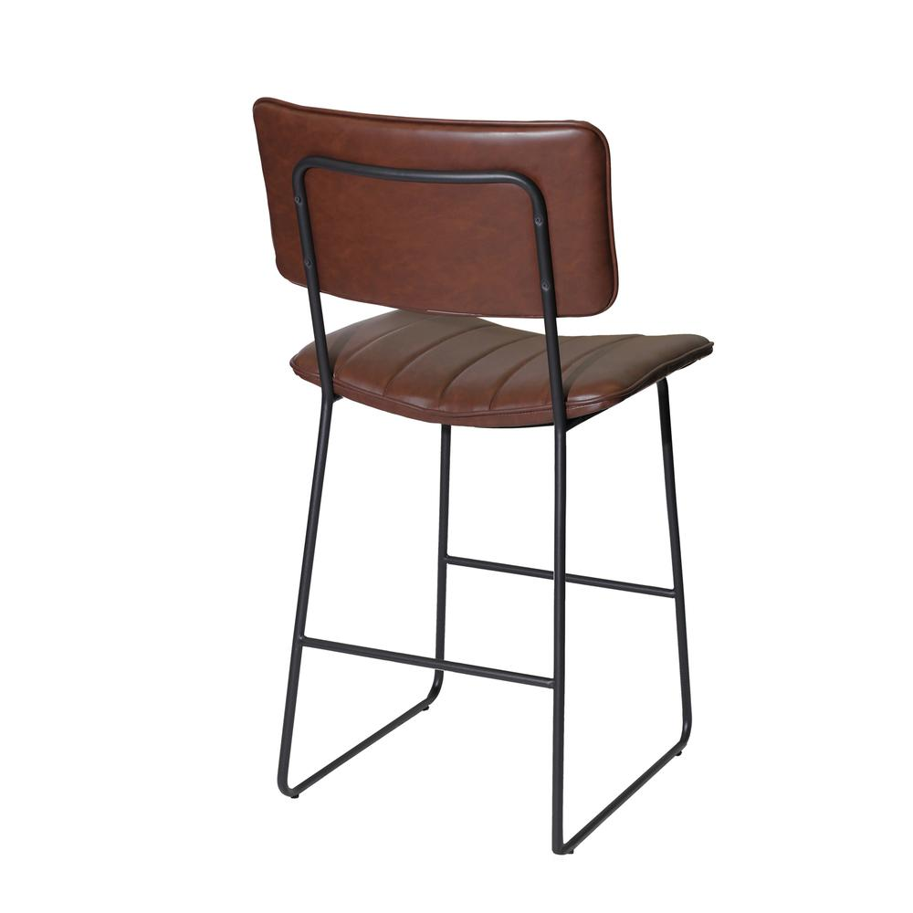 Start2Finish Tribeca Counter Stool with wooden legs and cushioned seat, ideal for kitchen or bar area.