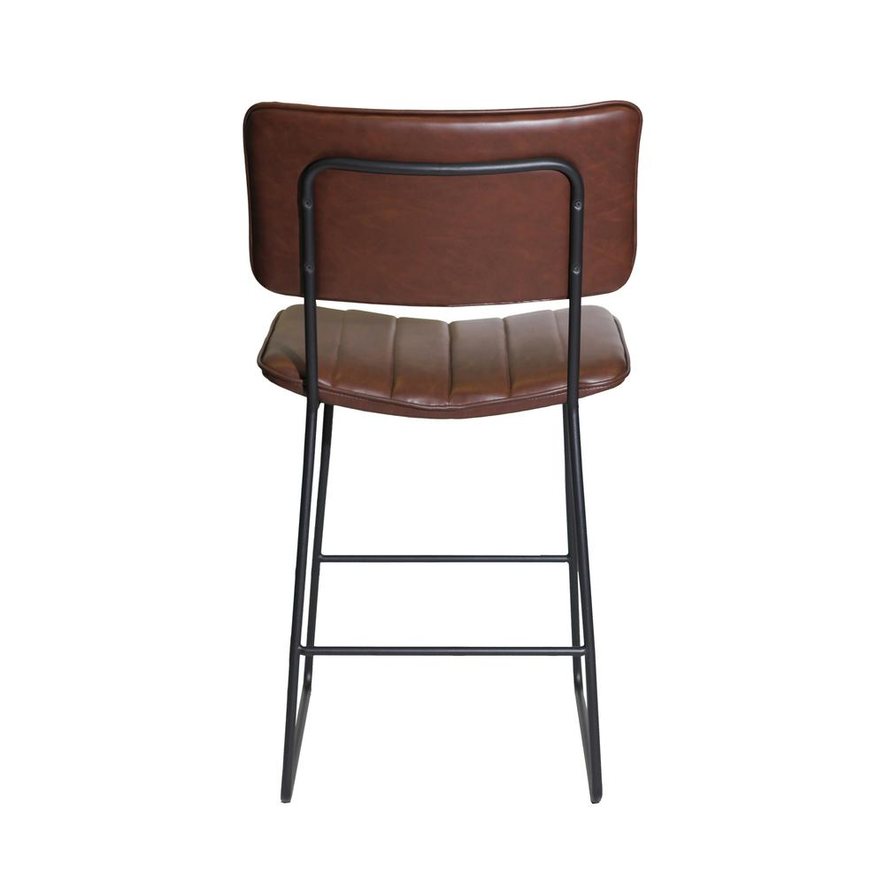 Start2Finish Tribeca Counter Stool with wooden seat and metal legs, modern furniture for kitchen or bar area.