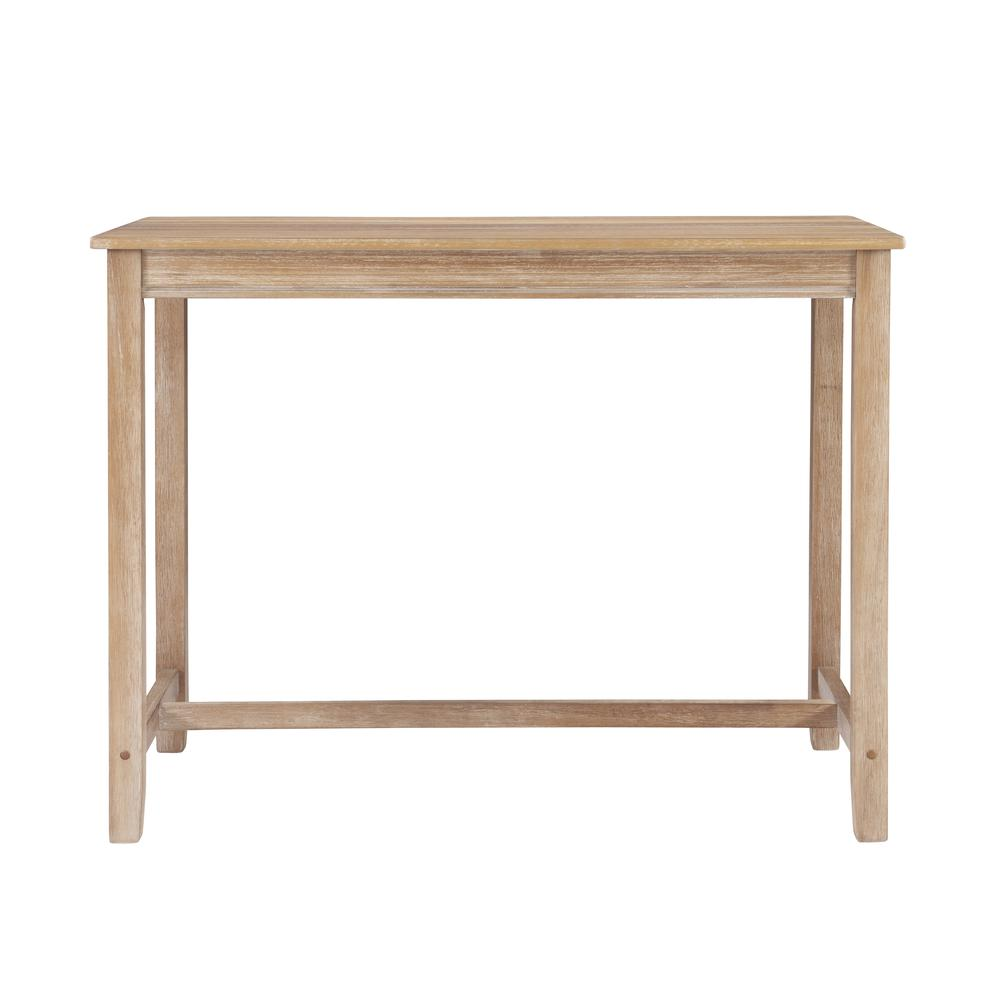 Start2Finish Claridge Counter Pub Table in Acacia wood with a sleek, modern design and sturdy metal legs