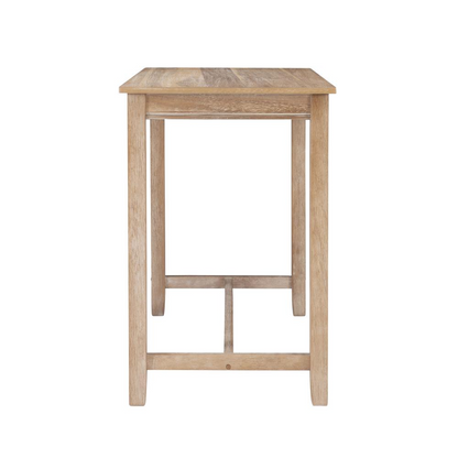 Start2Finish Claridge Counter Pub Table with Acacia wood top, showcasing a sturdy, stylish design for modern dining or bar areas.
