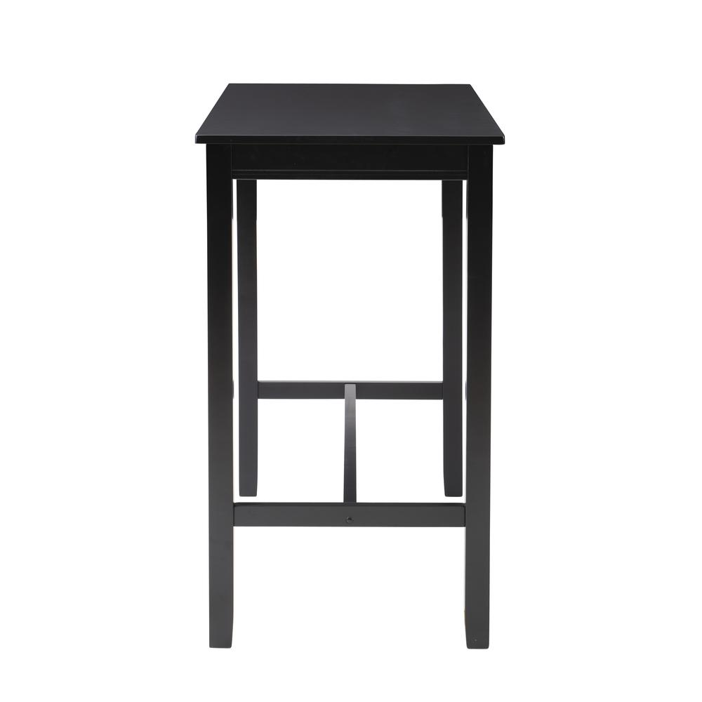 Start2Finish Claridge Bar Pub Table in black, modern furniture with a round tabletop and sturdy base for home or bar area.