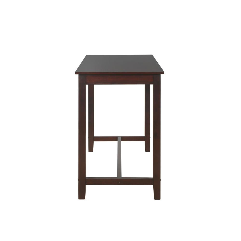 Start2Finish Claridge 36-inch walnut counter height pub table with a sleek, modern design and sturdy wooden construction.