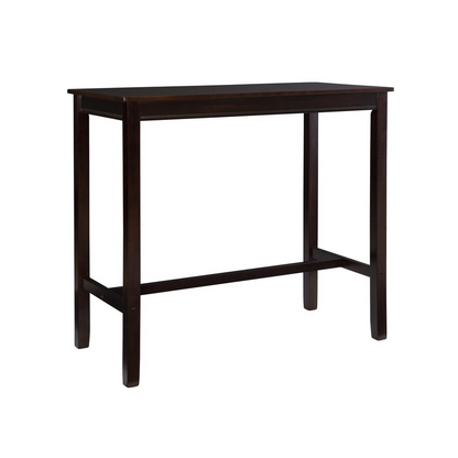 Start2Finish Claridge 42-inch walnut bar height pub table, sturdy furniture with a sleek walnut finish and modern design.