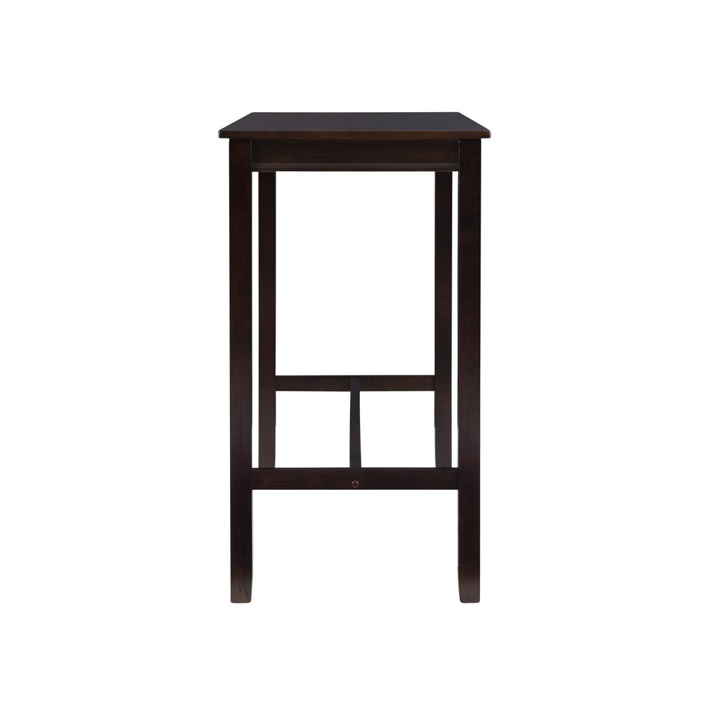 Start2Finish Claridge 42-inch walnut bar height pub table, modern furniture piece with a sturdy design and sleek finish.