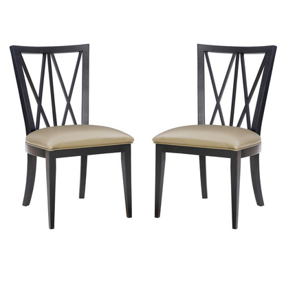 Black Bailey chair by Start2Finish featuring a modern design with a cushioned seat and sleek black upholstery.