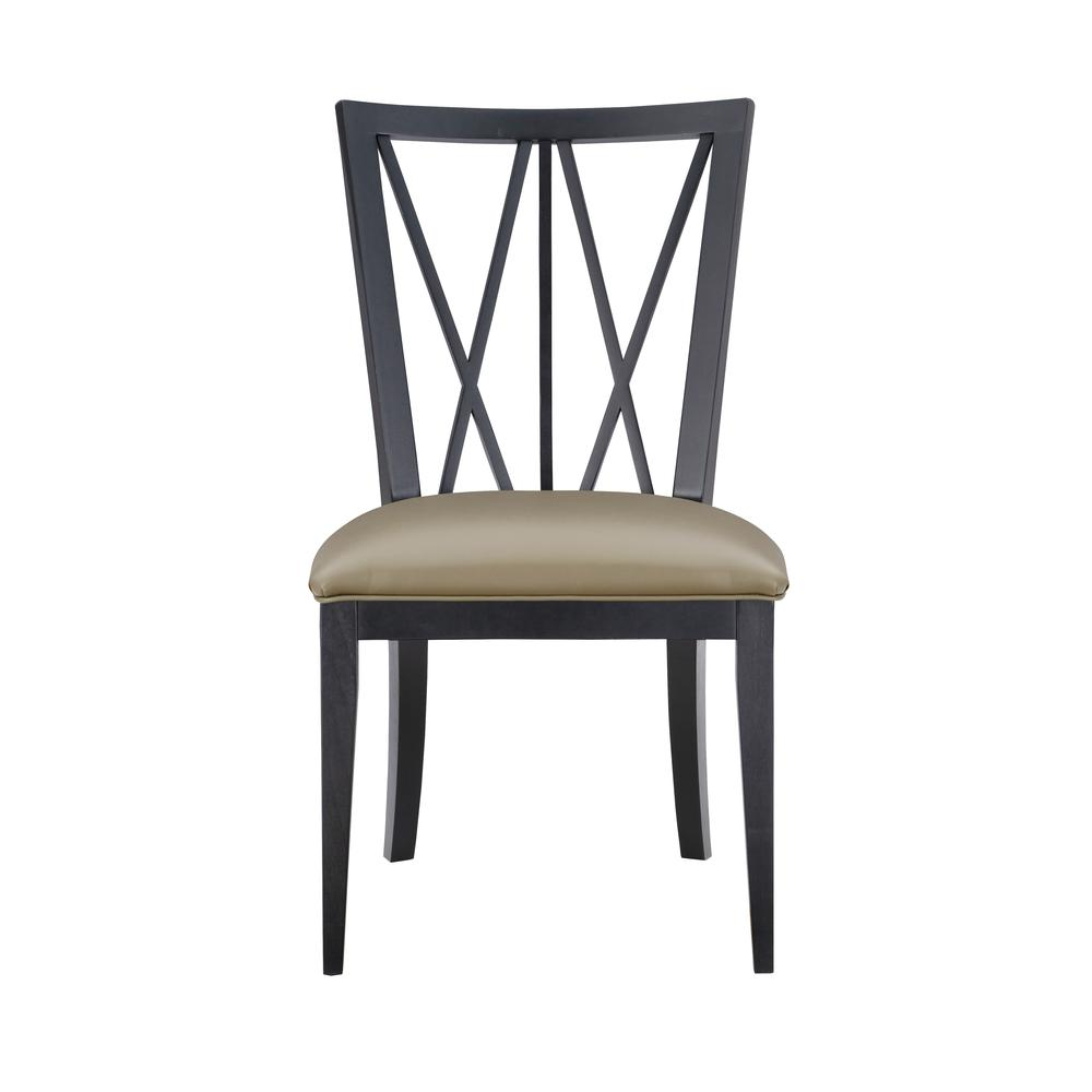 Start2Finish Bailey Black Chair with plush fabric upholstery and modern design, perfect for a stylish living space.