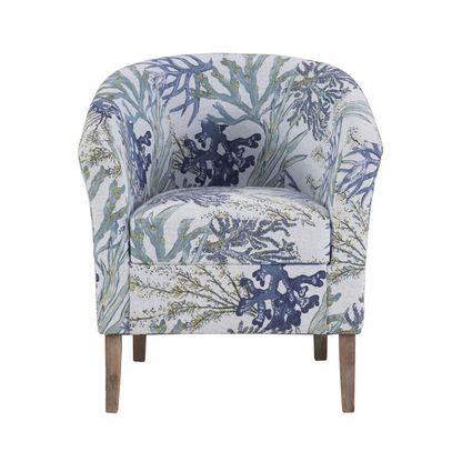 Start2Finish Simon Club Chair Oceanside, stylish beige furniture with plush cushioning and rounded armrests.