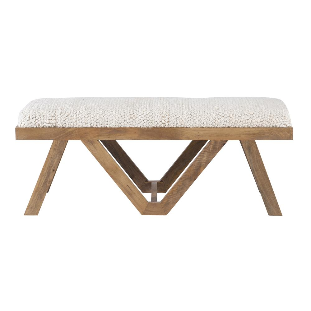 Start2Finish brown upholstered bench, a stylish piece of furniture with cushioned seating and wooden legs, ideal for entryways or living rooms.