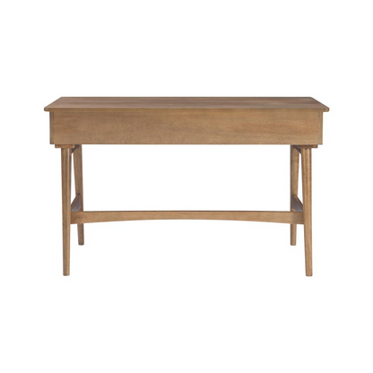 Ryker Rattan Desk by Start2Finish, a stylish modern furniture piece with rattan accents and a sturdy wooden frame.