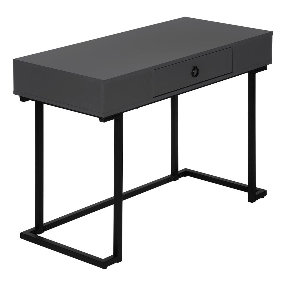 Start2Finish grey laminate computer desk with storage drawers, ideal for home office and laptop workspaces.