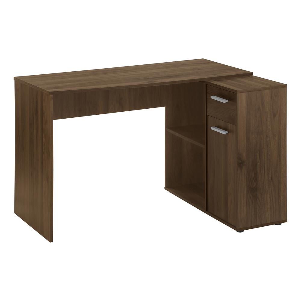 Start2Finish L-shaped computer desk with storage drawers, ideal for home office corner workspace, 46L capacity, modern furniture design.