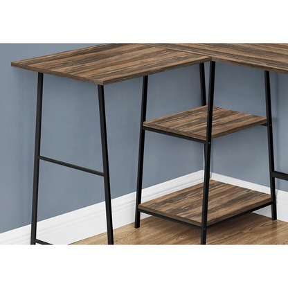 Start2Finish L-shaped computer desk with corner design and storage shelves for home office use, 48L size, furniture image