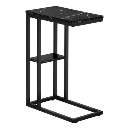 Start2Finish C-shaped accent table with round top, ideal as end or side table for living room or bedroom.
