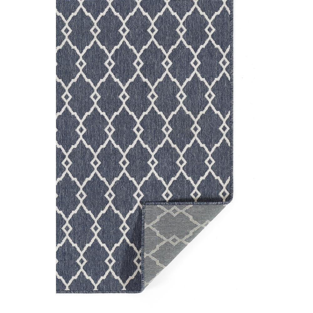 Contemporary rectangular area rug in denim blue from Start2Finish, 5&