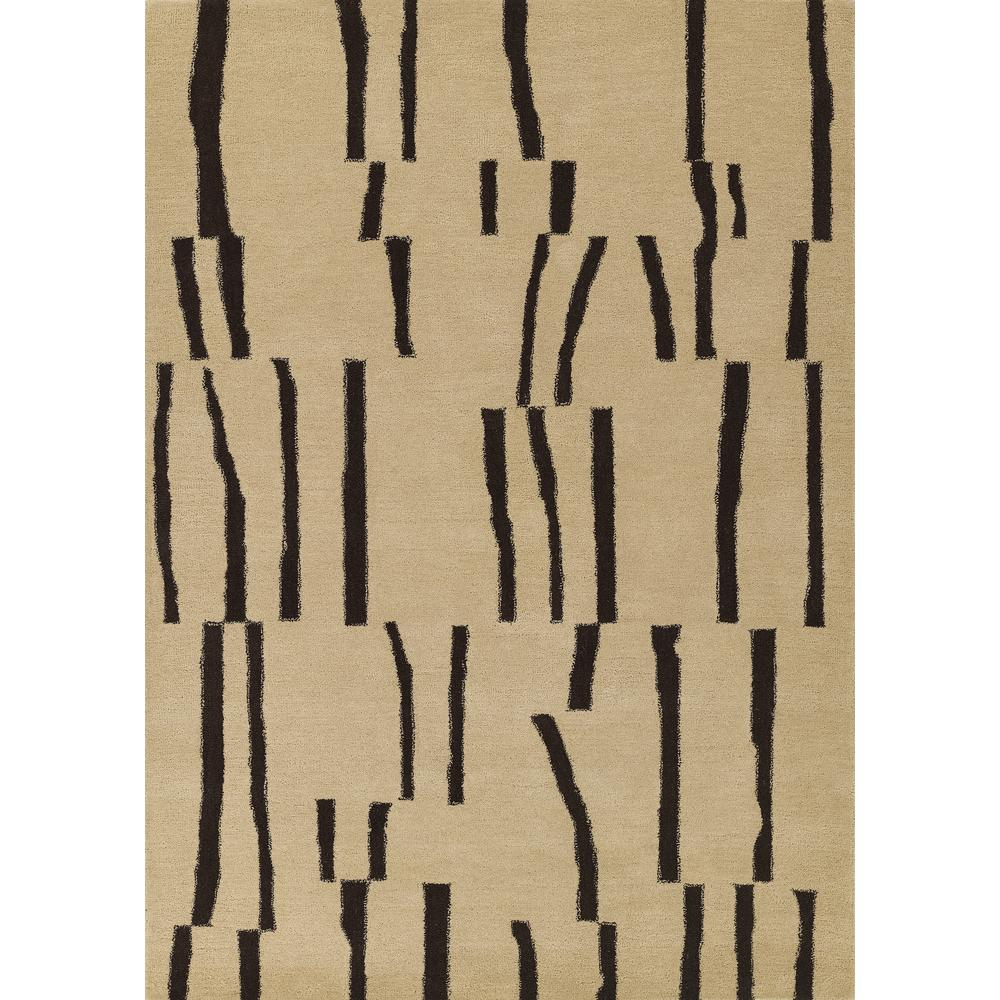 Contemporary ivory rectangle area rug by Start2Finish, showing soft textured fabric and modern design in 3&