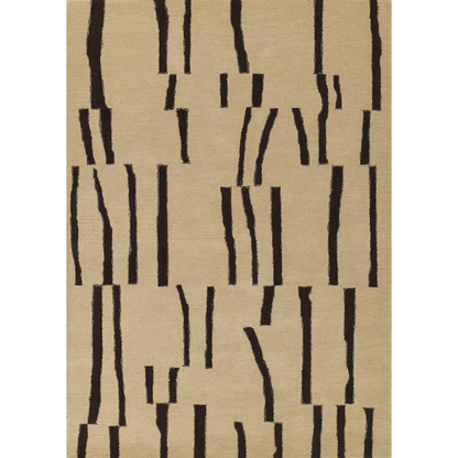 Contemporary ivory rectangle area rug by Start2Finish, showing soft textured fabric and modern design in 3&