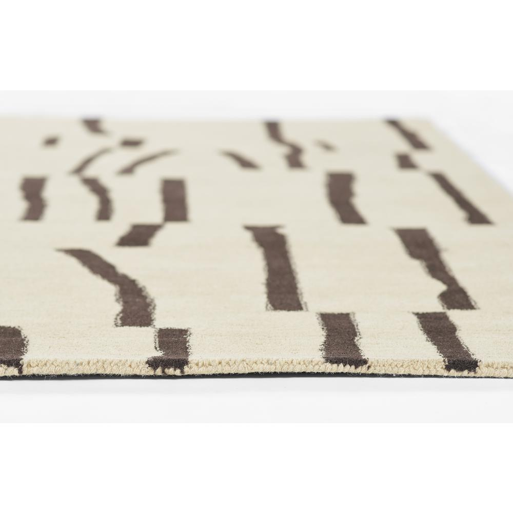 Contemporary ivory rectangle area rug by Start2Finish, 3&