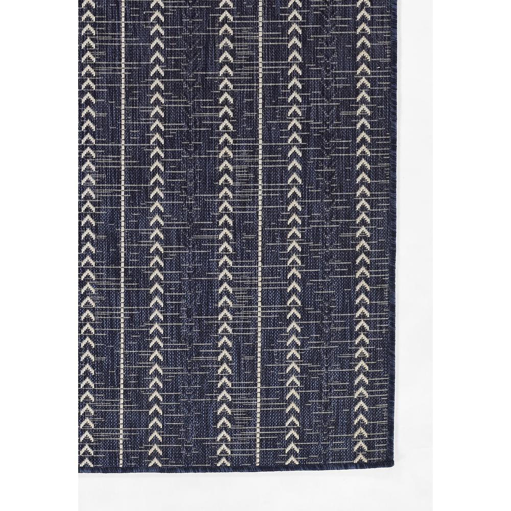 Start2Finish navy transitional rectangle area rug with a modern design, measuring 6&