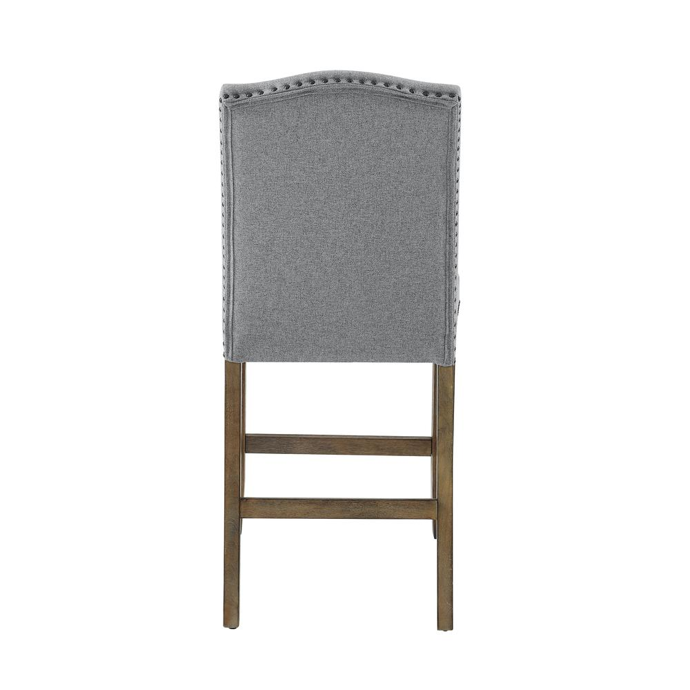Start2Finish Grayson counter chair with nailhead trim, showcasing a stylish furniture piece with a padded seat and decorative nailhead accents.