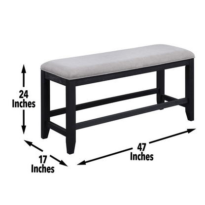 Start2Finish Yves counter bench showing a modern wooden furniture piece with a smooth finish and sturdy legs.