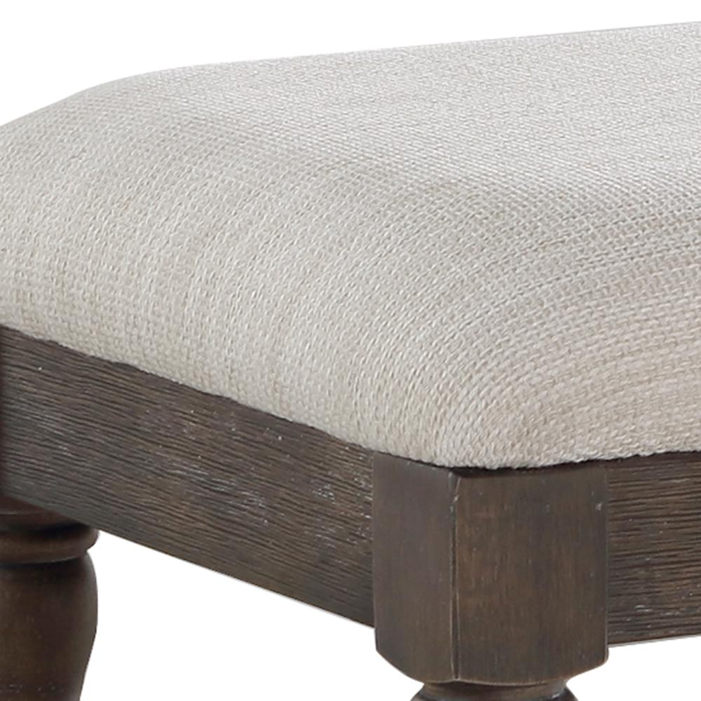 Start2Finish Hutchins dining bench with wooden seat and sturdy legs, ideal for kitchen or dining room seating.