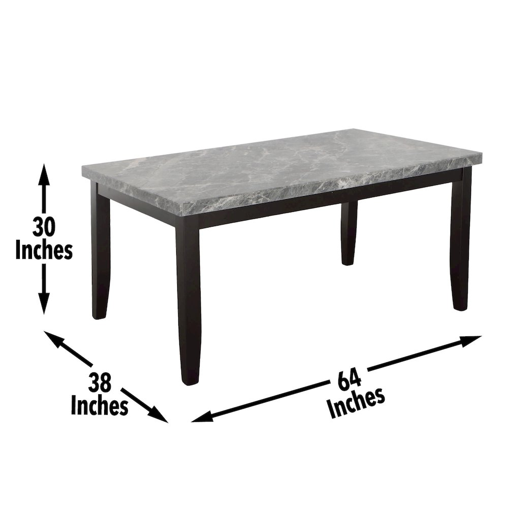 Start2Finish Napoli 6-piece furniture set, including chairs and table, displayed in a modern living space.