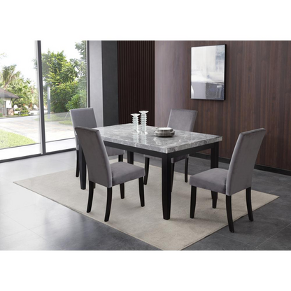 Napoli gray velvet bench by Start2Finish with plush upholstered seat and sleek wooden legs, ideal for entryways or living rooms.