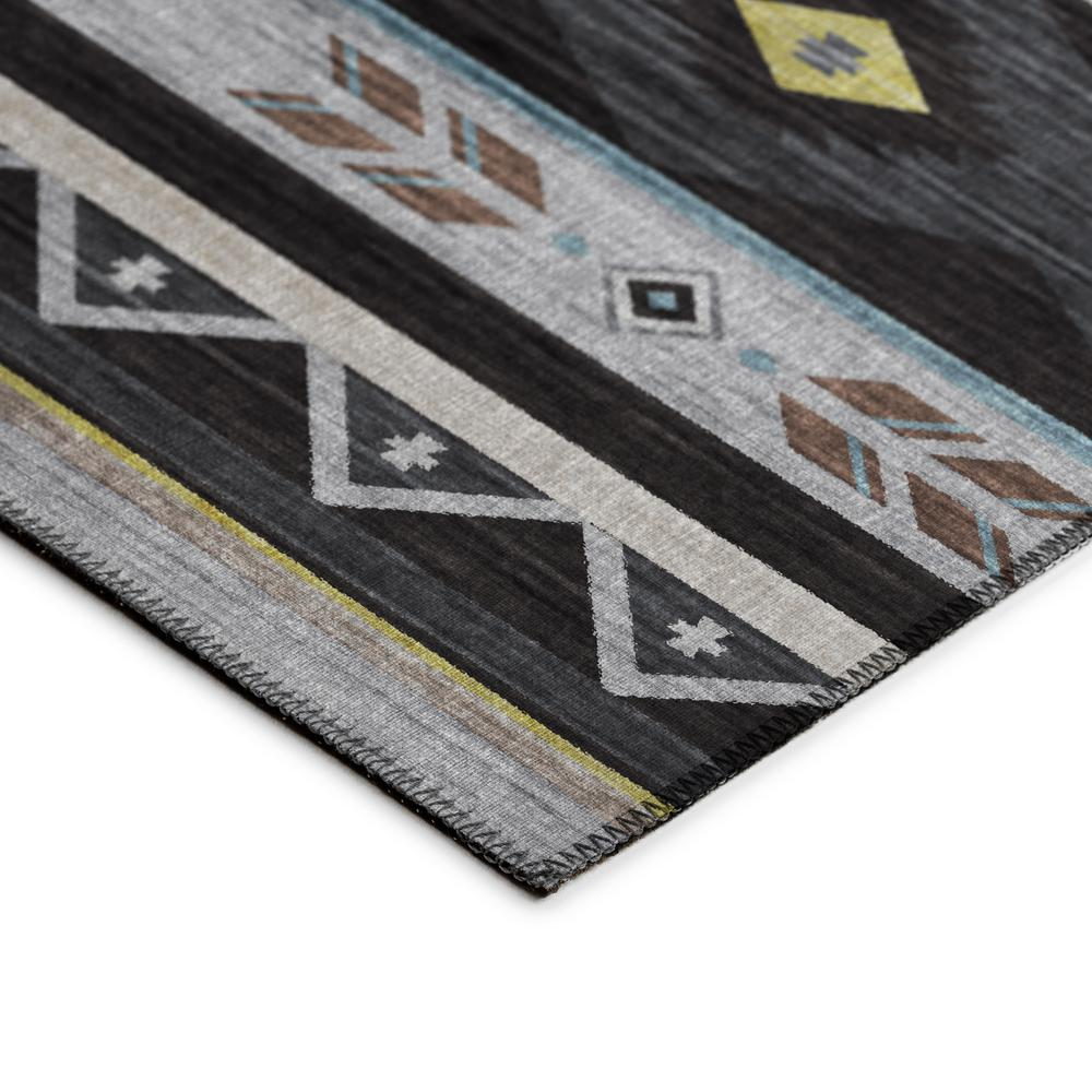 Start2Finish Sonora ASO33 Midnight washable indoor/outdoor rug, 5&
