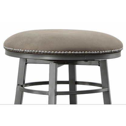 Bali 30-inch backless bar stool from Start2Finish featuring a wooden seat and sturdy metal legs for modern kitchen or bar seating.