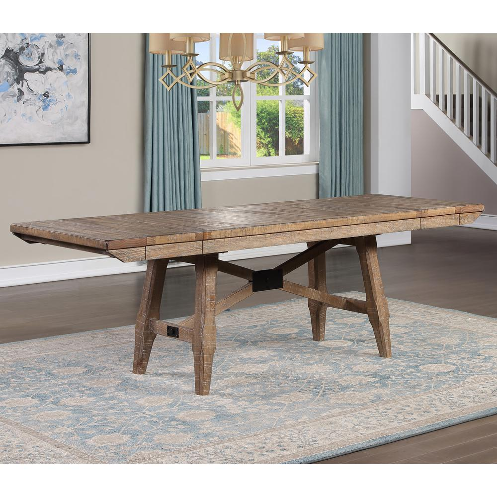Start2Finish Riverdale Dining Table with wooden top and sturdy legs, perfect for family meals and gatherings.